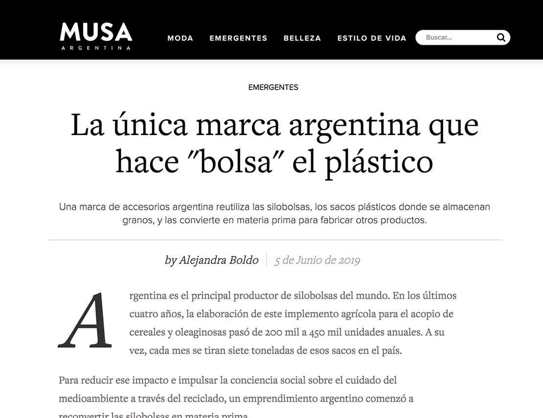 Silobag Prensa Nota Blog Musa